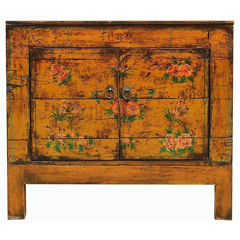 wholesale antique reproduction oriental painted storage furniture