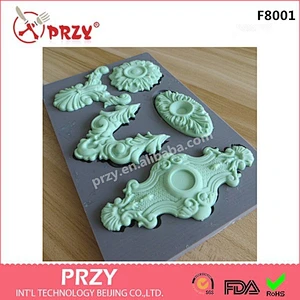 PRZY cute Fondant Mould silicone chocolate Mold fondant silicone molds for cake decorator
