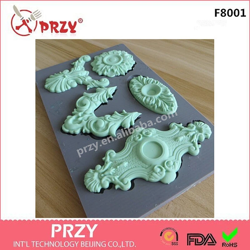 PRZY cute Fondant Mould silicone chocolate Mold fondant silicone molds for cake decorator