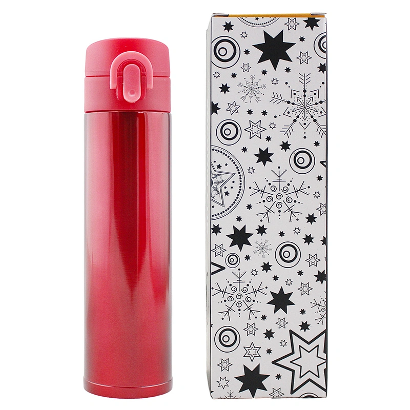New Style Colorful Smart 400 ml Vacuum Cup Stainless Steel Vacuum Flask Creative Water Bottle