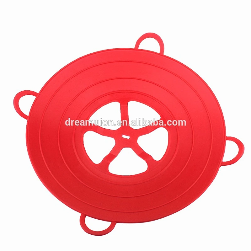 Flexible Flower Silicone Pot Cover Cooking Lid Spill Stopper 29.5cm Kitchen Gadgets Utensil Lids