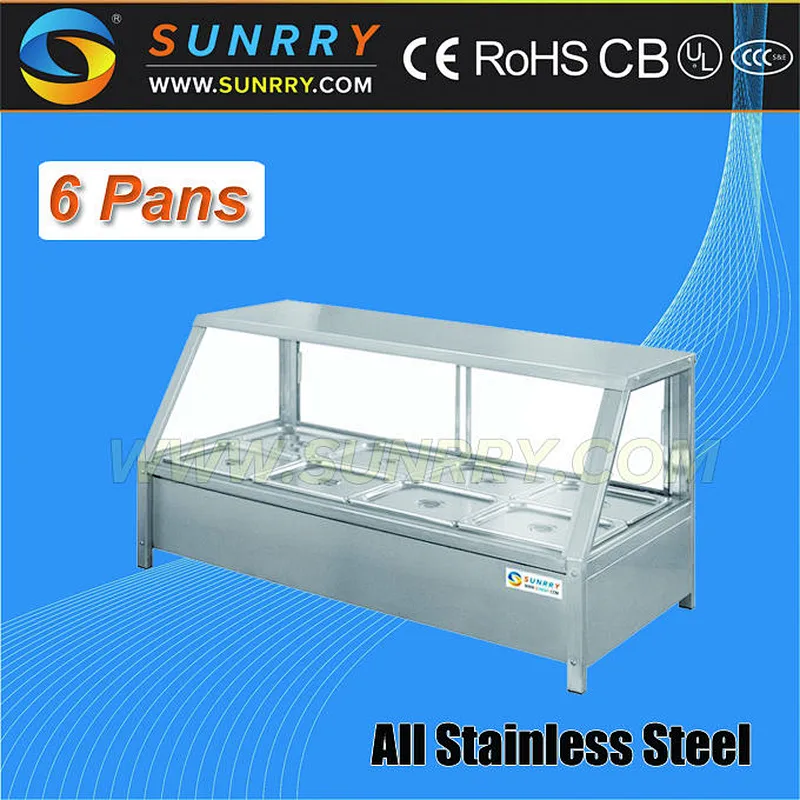 Commercial Electric Catering Buffet Equipment Bain Marie Food Warmer with Cover