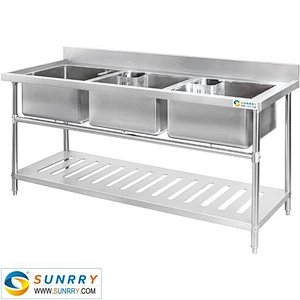 Commercial Cheap Stainless Steel Countertop Kitchen Sinks