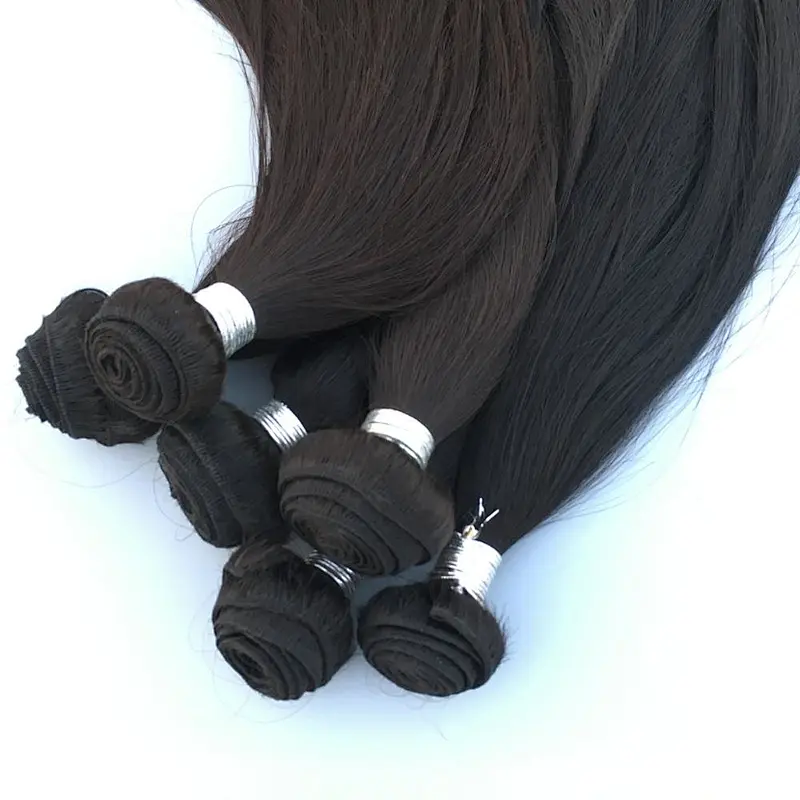 The best quality shedding free tangle free unprocessed 10A grade brazilian straight hair human hair extension