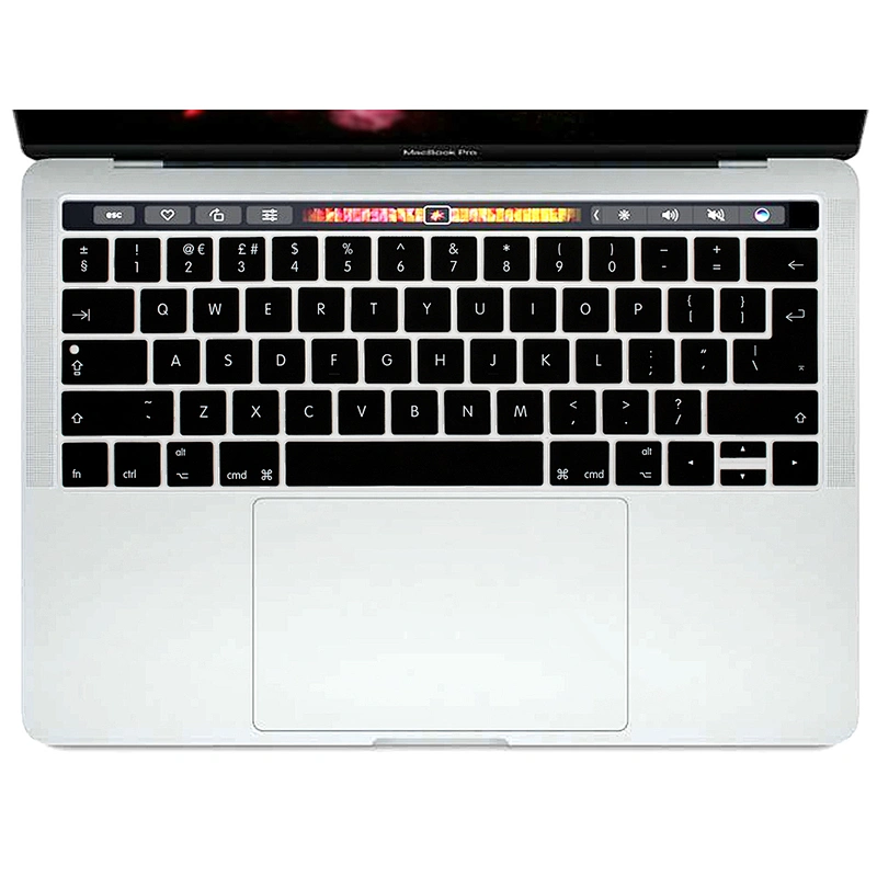 Arabic,English,Hebrew,russian german keyboard Products Waterproof Silicone Keyboard Protector for Mac Book Pro 13 15 touch bar