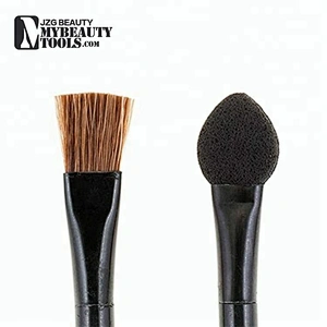 OEM no label wholesale vegan liquid glitter makeup eyeshadow palette blending brush stick pan