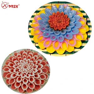 PRZY flowers soap molds Dahlia fondant cake mold silicone Aroma stone molds Handmade candle moulds