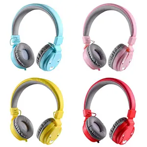 2019 Latest design cute headband oem wired wholesale kids headset