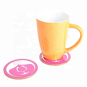 Colorful printing cup coaster,custom beer cork mdf coaster