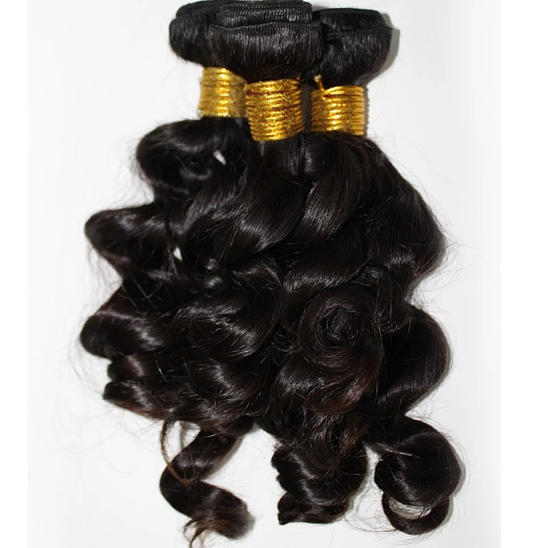Wholesale factory high quality loose wave 100% virgin brazilian hair extension