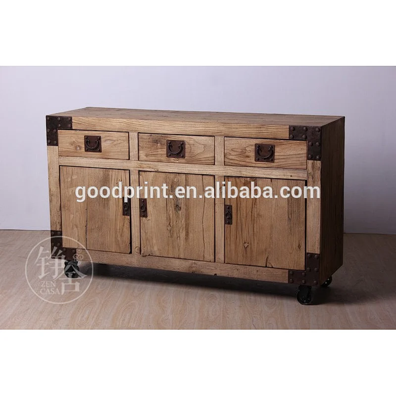 French style living room cabinet,antique white solid wood cabinet.wooden sideboard
