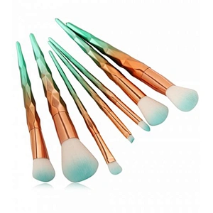Fashion cosmetic tools 7pcs natural hair professional makeup brush set