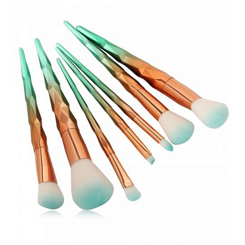 Fashion cosmetic tools 7pcs natural hair professional makeup brush set