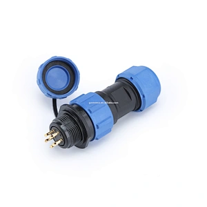 2pin to 9pin Welded male Aviation connector bulkhead waterproof connector