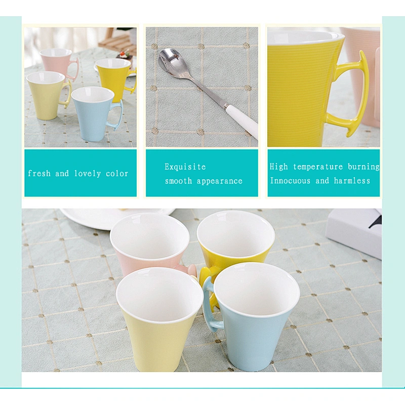 Candy-color macarons cup 280ml for ceramic mug for coffee