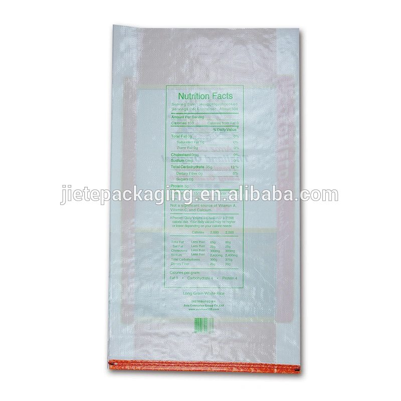 all kinds of plastic pp woven bags design 20kg of rice