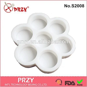 Handmade silicone modelling round soap mold