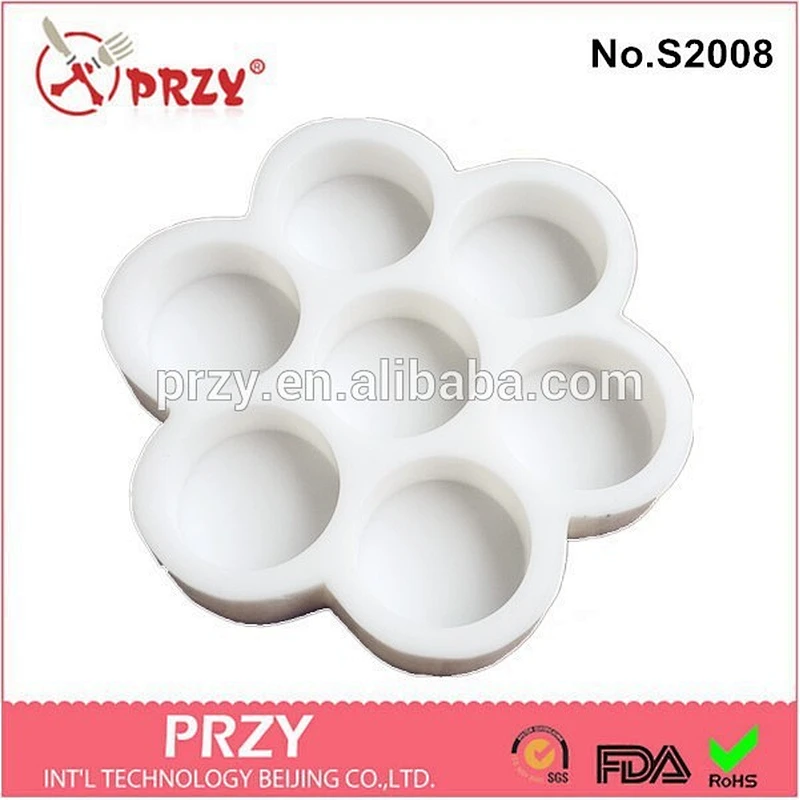 Handmade silicone modelling round soap mold