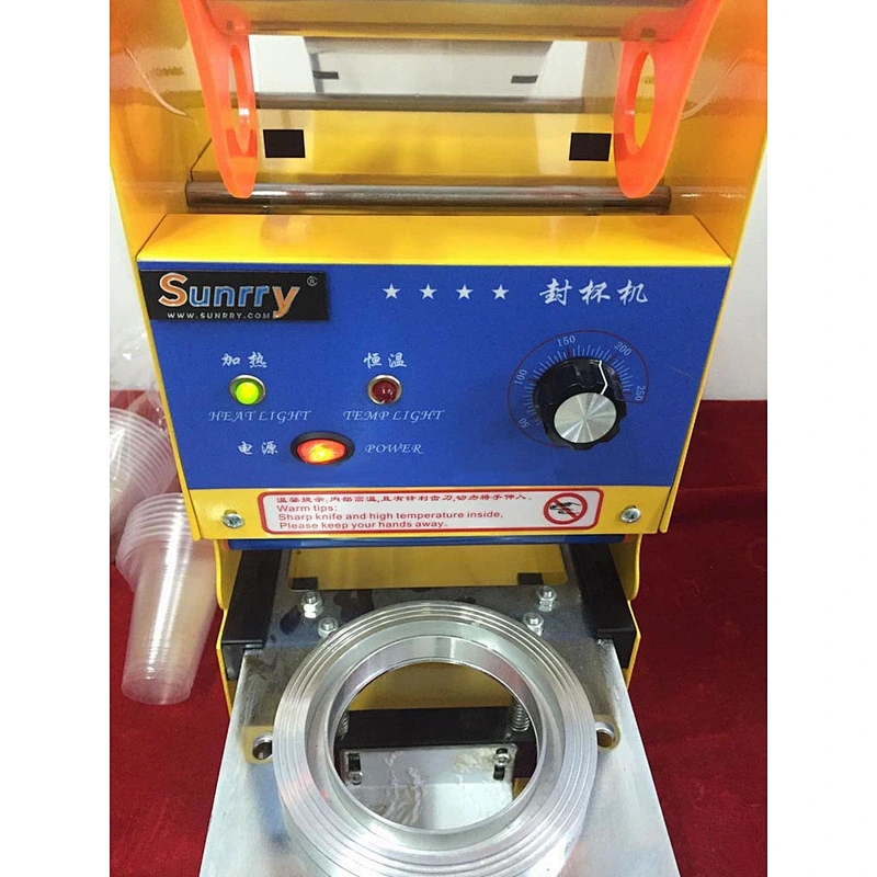 2018 commercial manual digital plastic cup sealing machine