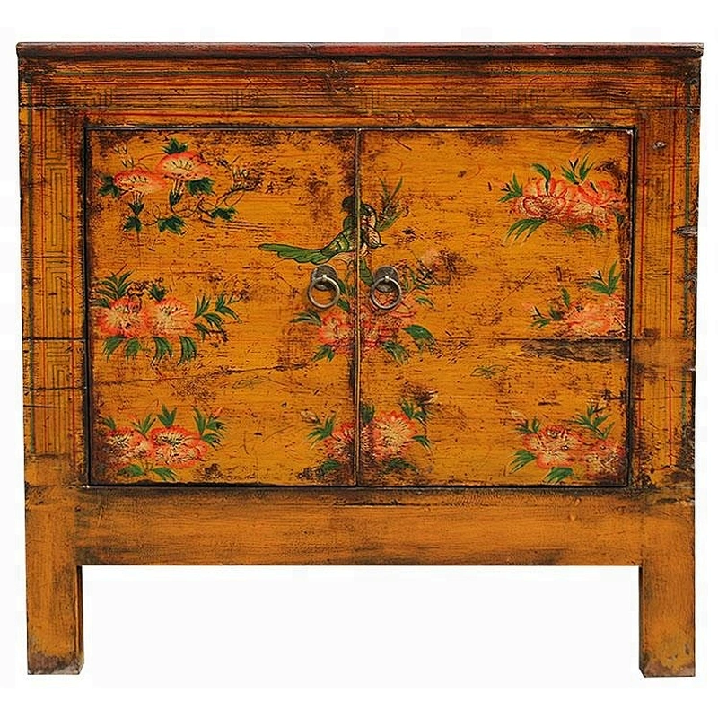 wholesale antique reproduction oriental painted storage furniture