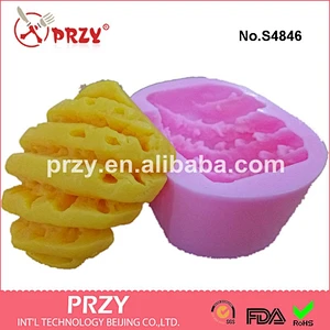 S4846 3D pineapple shape silicone soap mold handmade pineapple soap mould fruit soap mold