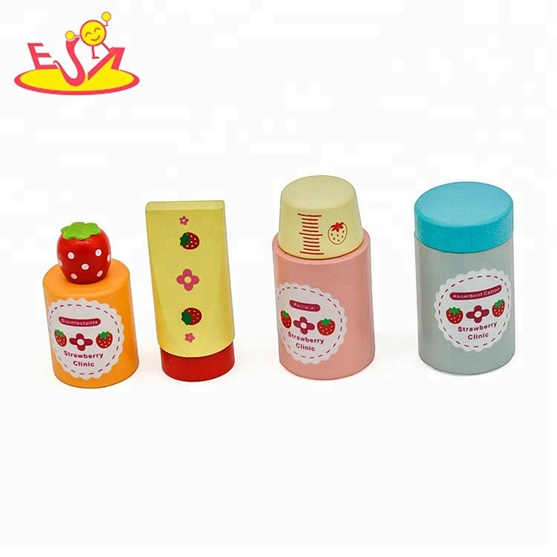 wholesale funny role play wooden toy medical kit for kids W10D117