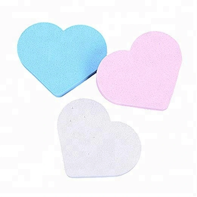 Cheap New Style Heart Shaped Cosmetic Makeup Sponge Tool Compact Powder Puff For Promotion