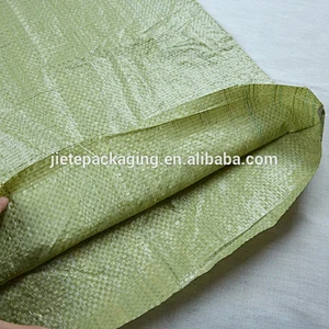 Green color packing and shipping, construction waste, express packaging pp woven bag
