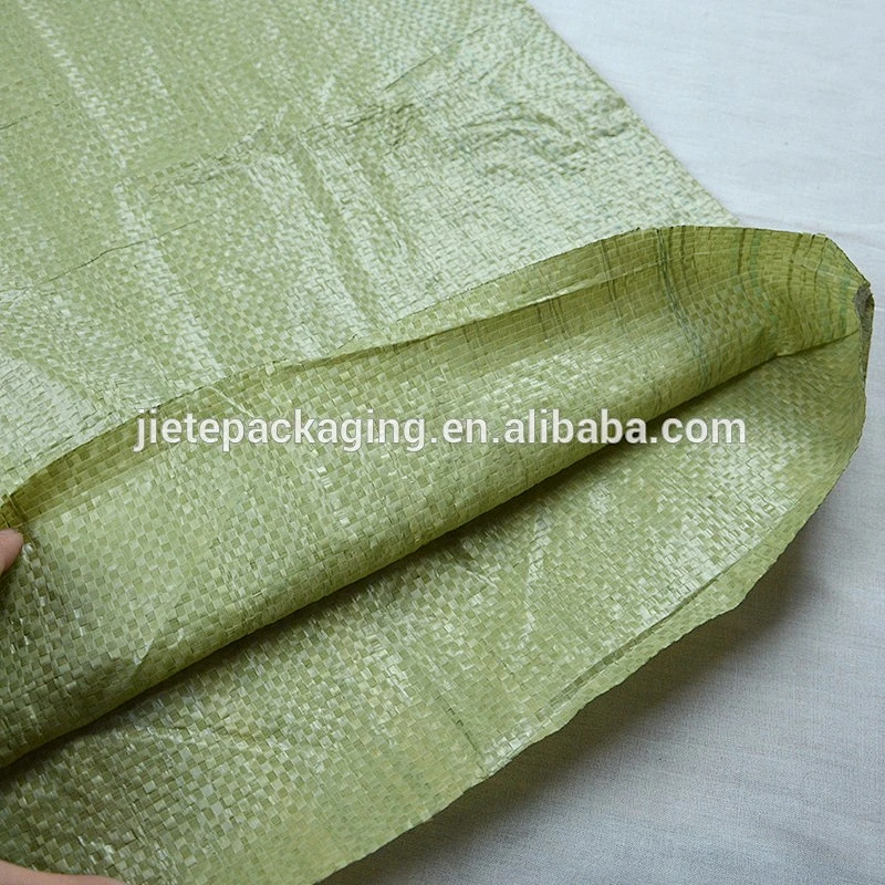 Green color packing and shipping, construction waste, express packaging pp woven bag