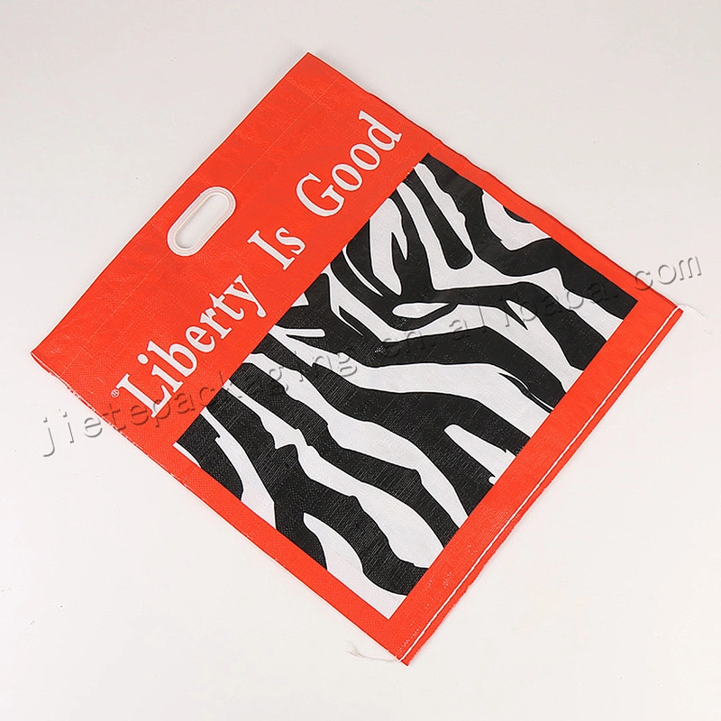 Customized new design fashion moisture proof plastic pp woven document bag with handle