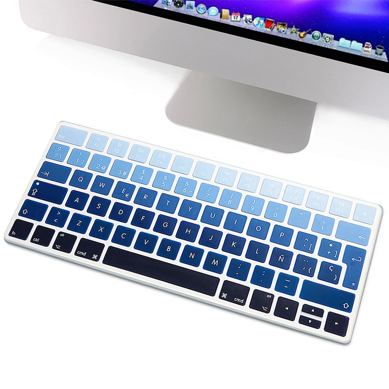 Spanish Ombre Color Keyboard Protector Cover Skin For Magic Keyboard MLA22LLB/A,EU Spanish keyboard skin