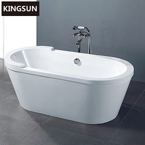 K-8896 Indoor Modern White Color Drain Center Or Corner Japanese Soaking Tub