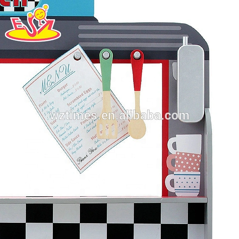 Juguete de madera colorido educativo de la cocina 2018 del nuevo estilo para entrenar a la habilidad W10C369 de los niños