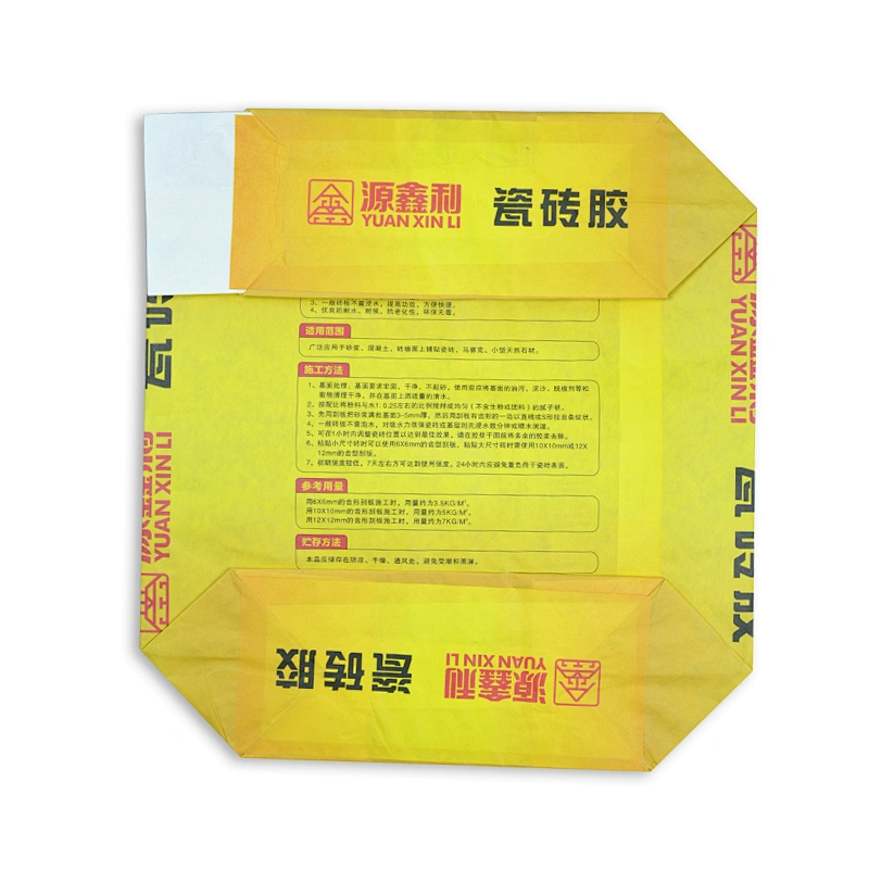 Wholesale 20kg kraft paper valve bag for cement and wall putty