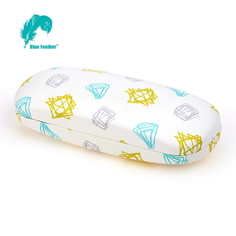 Durable Geometric Patterned Hard Eyewear Case for Modern Workplace