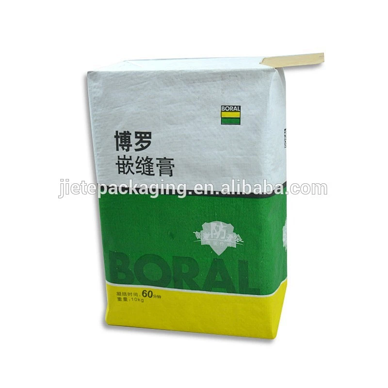 Video, recycling kraft paper plastic compound bag with block bottom and valve port for packaging glue powder, cement 10kg
