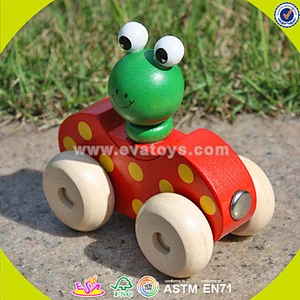 wholesale wooden animal car toy, lovely wooden animal car toy, popular wooden animal car toy W04A141