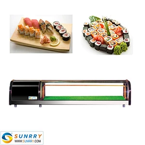 Best Quality Refrigerated Display Sushi Showcase Made Of Stainless Steel (SUNRRY SY-SS2000A)