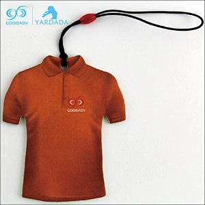 stock items leaf shaped paper hanging car air freshener with logo