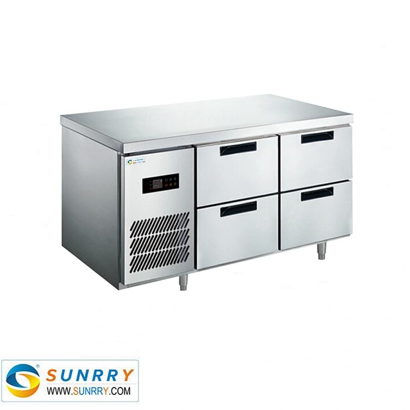Commerical electronic workbench with freezing table