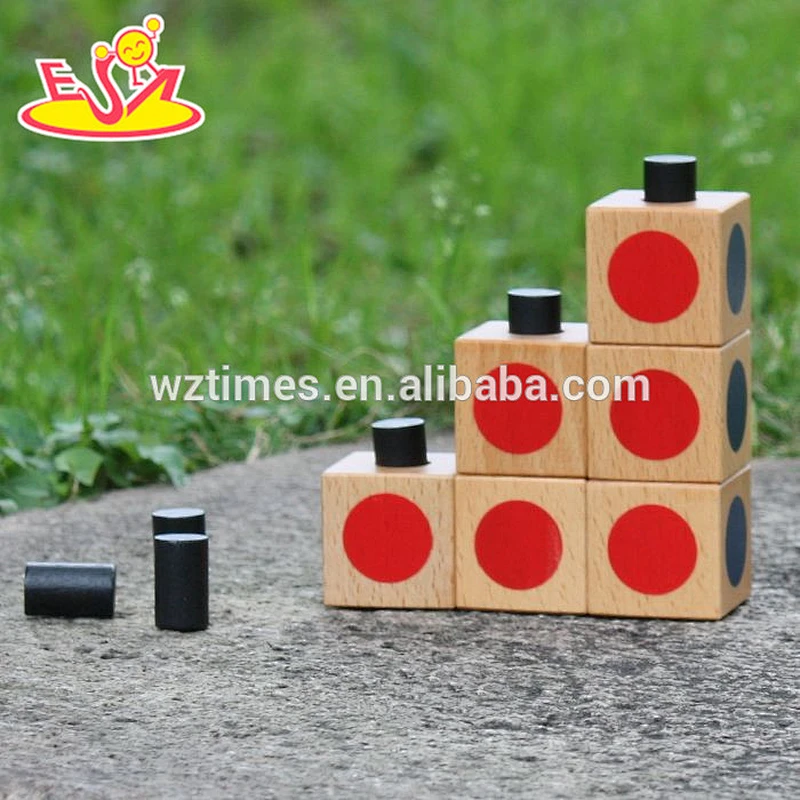 2018 wholesale baby wooden educational building blocks, new design wooden educational building blocks W13A113