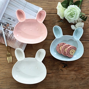 New style the rabbit design porcelain bowl rice dish ceramic for baby