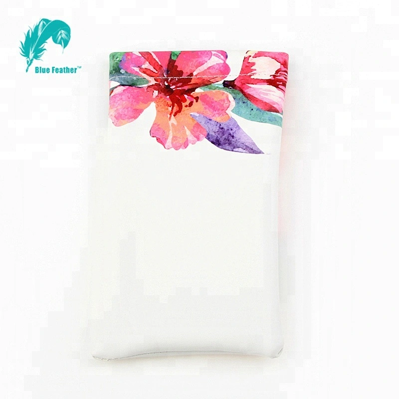 Floral custom design easy taken eyeglass bag with spring top