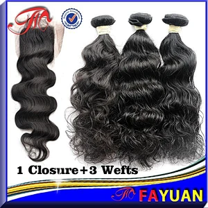 Eye-catching Wholesale peruvian virgin hair bundles with lace closure