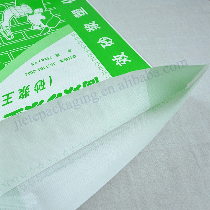 High quality 20kg plastic pp woven cement bag for mortar,plaster,adhesive and asphalt
