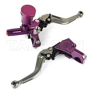 CNC Universal Motorcycle Brake Clutch Master Cylinder Reservoir Lever