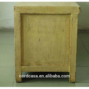 chinese antique reproduction furniture 3 drawer 4 door rustic natural cabinet
