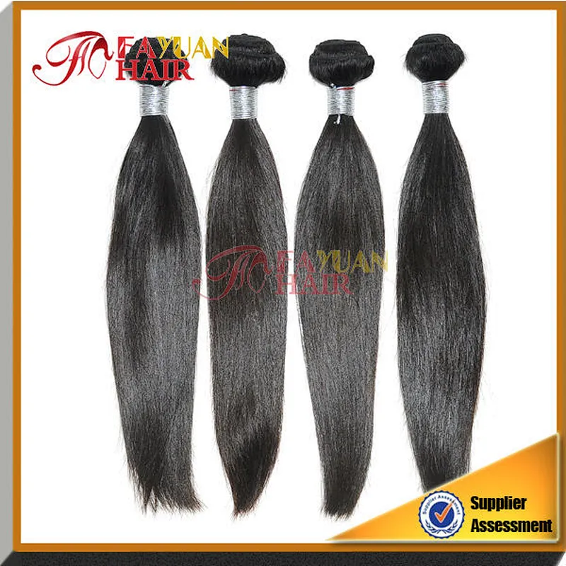 Factory price raw tangle free natural black Unprocessed fayuan straight hair