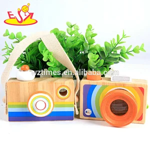 Wholesale high quality children colorful wooden camera toy for sale W01A300