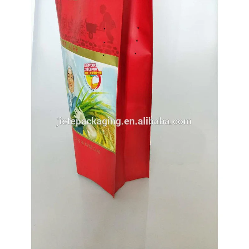 Custom made laminated plastic pp woven rice bag 25kg 50kg diamond basmati rice bag